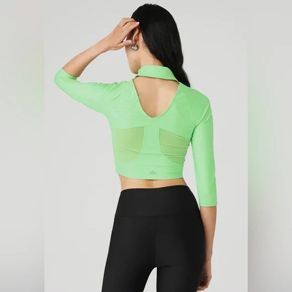 Alo Airlift Archer Fitted Long Sleeve Size Large NWOT - Picture 3 of 9